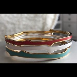 Stella & Dot Carrie Bangles set of 3